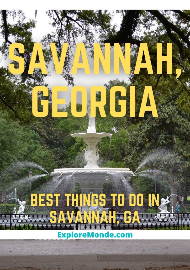 BEST THINGS TO DO IN SAVANNAH GA GEORGIA