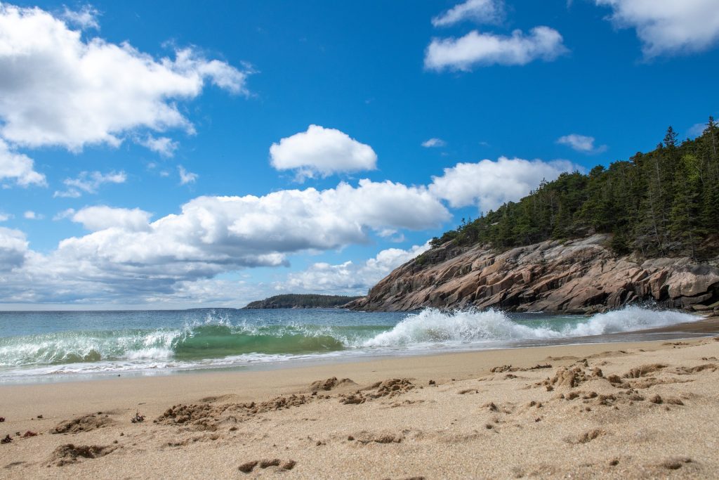 Sand Beach at Acadia National Park, best beaches in Maine
