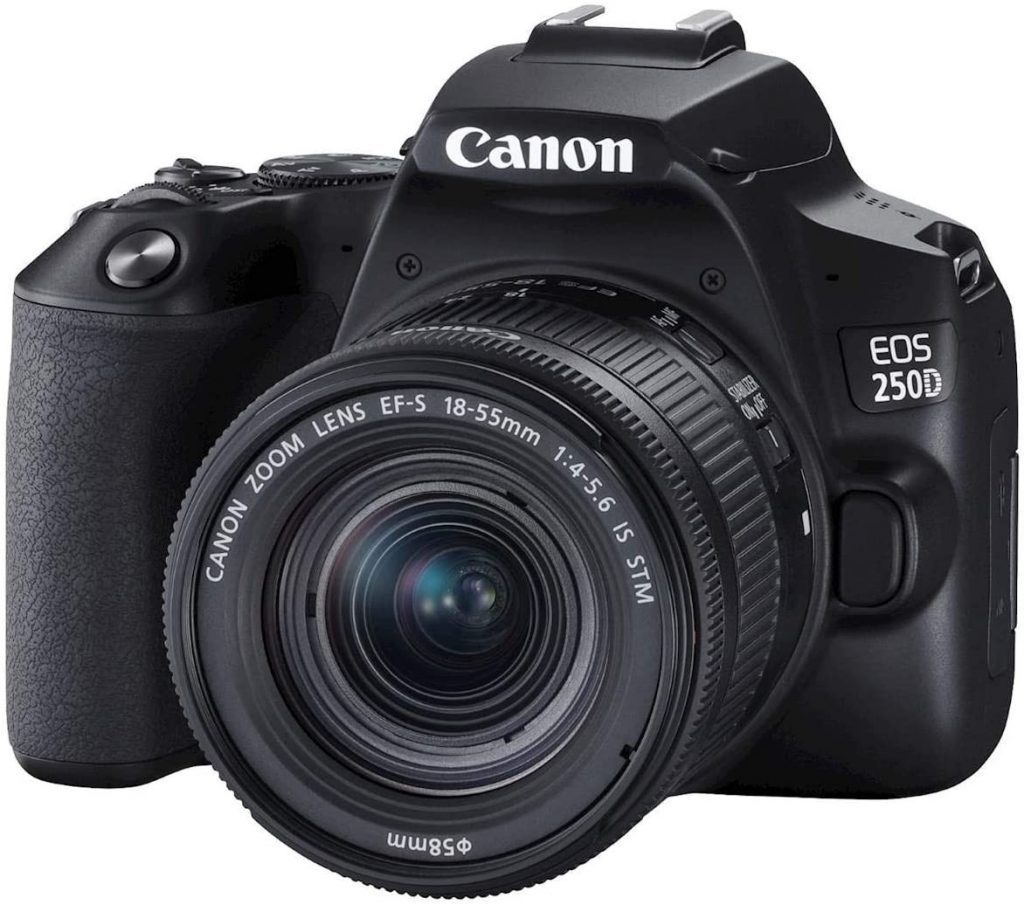 Canon EOS 250D (Rebel SL3) DSLR Camera. DSLR Cameras Under $1000