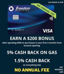 chase credit card welcome bonus offer