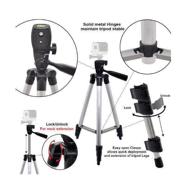 Camera Tripod for All GoPro